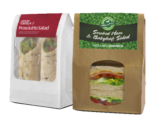 Sandwich and Tortilla Wrap packaging